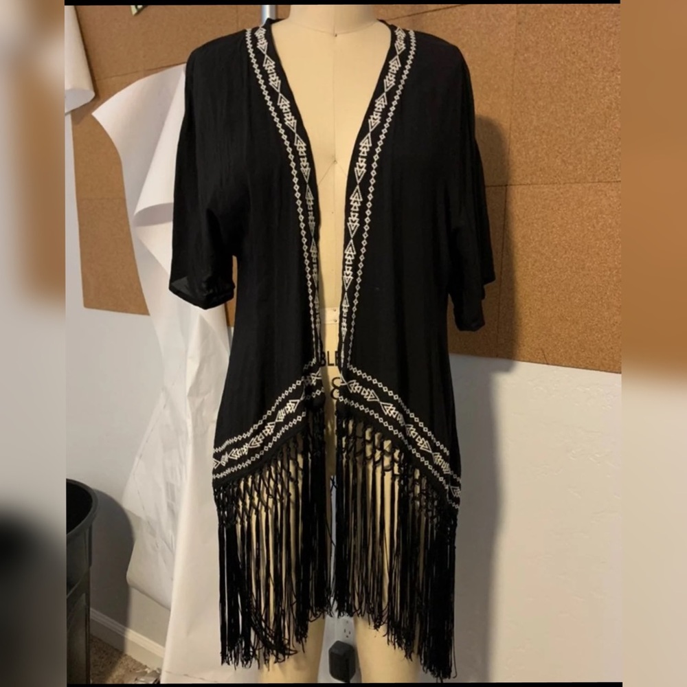Fringe Kimono Top